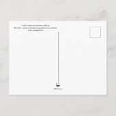 Golf Fritillary Butterfly ruhen auf Sonnenblume Postkarte (Rückseite)