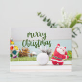 Golf Frohe Weihnachten bis Golfer mit dem Weihnach (Stehend Vorderseite)