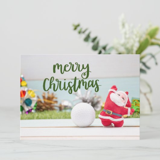 Golf Frohe Weihnachten bis Golfer mit dem Weihnach (Stehend Vorderseite)