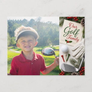 Golf Frohe Weihnachten Familienfoto Urlaub