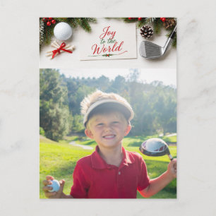 Golf Frohe Weihnachten Familienfoto Urlaub