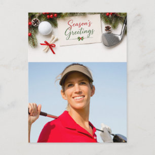 Golf Frohe Weihnachten Familienfoto Urlaub