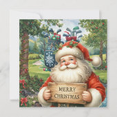 Golf Frohe Weihnachten mit dem Weihnachtsmann (Vorderseite)