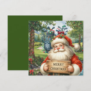 Golf Frohe Weihnachten mit dem Weihnachtsmann