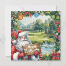 Golf Frohe Weihnachten mit dem Weihnachtsmann