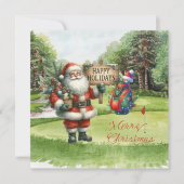 Golf Frohe Weihnachten mit dem Weihnachtsmann (Vorderseite)