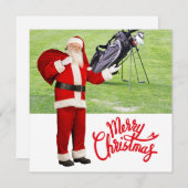 Golf Frohe Weihnachten mit dem Weihnachtsmann auf (Vorne/Hinten)