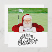 Golf Frohe Weihnachten mit dem Weihnachtsmann auf (Vorne/Hinten)