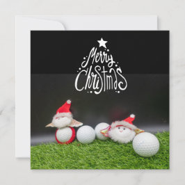 Golf Frohe Weihnachten mit dem Weihnachtsmann beim