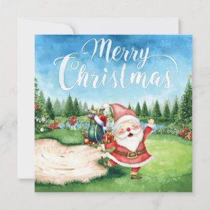 Golf Frohe Weihnachten mit dem Weihnachtsmann beim