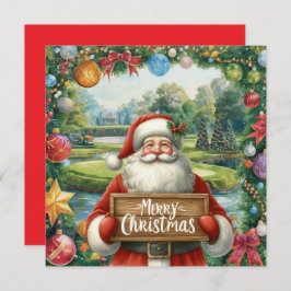 Golf Frohe Weihnachten mit dem Weihnachtsmann beim