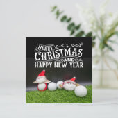 Golf Frohe Weihnachten mit dem Weihnachtsmann beim (Stehend Vorderseite)