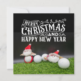 Golf Frohe Weihnachten mit dem Weihnachtsmann beim