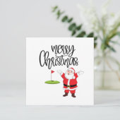 Golf Frohe Weihnachten mit dem Weihnachtsmann unte (Stehend Vorderseite)