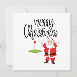 Golf Frohe Weihnachten mit dem Weihnachtsmann unte