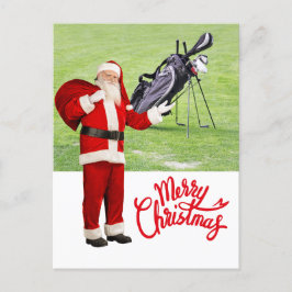 Golf Frohe Weihnachten mit dem Weihnachtsmann unte