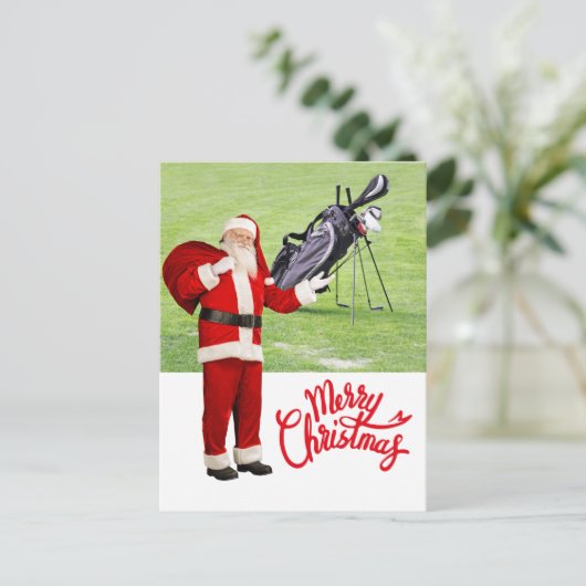 Golf Frohe Weihnachten mit dem Weihnachtsmann unte (Stehend Vorderseite)