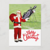 Golf Frohe Weihnachten mit dem Weihnachtsmann unte (Vorderseite)