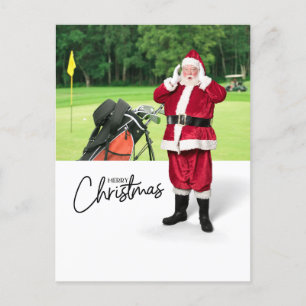 Golf Frohe Weihnachten mit dem Weihnachtsmann unte