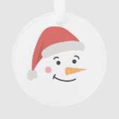 Golf Frohe Weihnachten mit dem Weihnachtsmann unte Ornament (Rückseite)