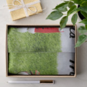 Golf Frohe Weihnachten mit Golfball-Weihnachtsmann Seidenpapier (Geschenk)