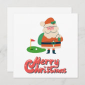 Golf Frohe Weihnachten mit Santa am Golfplatz (Vorne/Hinten)
