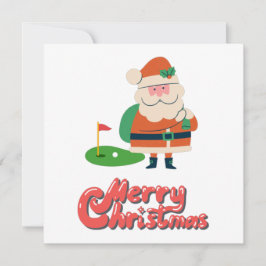 Golf Frohe Weihnachten mit Santa am Golfplatz