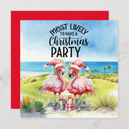 Golf Frohe Weihnachten mit Santa Flamingo