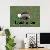 Golf Frustration Poster (Heimbüro)