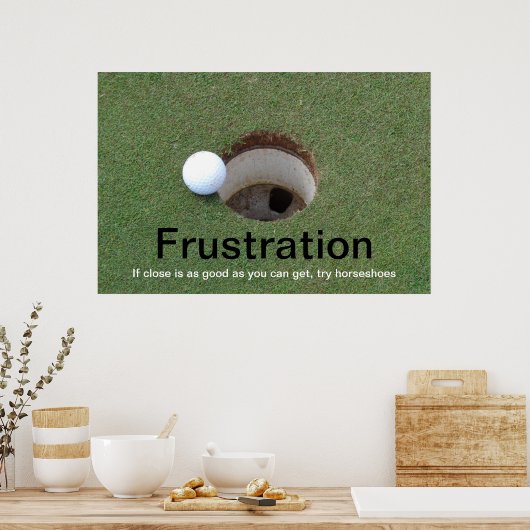 Golf Frustration Poster (Küche)