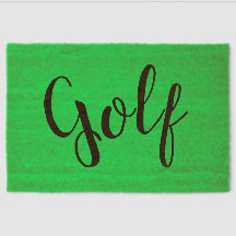GOLF Fun Eleganter Text heller grüner Hintergrund