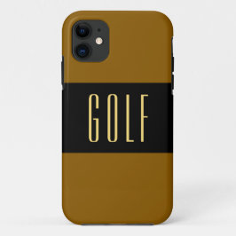 GOLF Fun Moderne, breite schwarz Golden Brown Stre Case-Mate iPhone Hülle