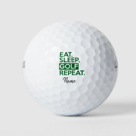 Golf Fun Quotes essen Schlaf Golf wiederholen Golfball