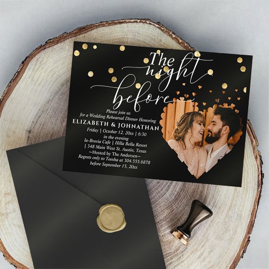 Golf Funkelnd Probe Abendessen vor dem Abend Einladung