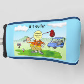 Golf Funny Cartoon Headcover (Vorderseite)