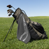 Golf Funny Golfspielen Skelett Golf spielen Golfer Golfhandtuch (Gras)