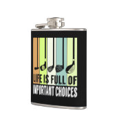 Golf Funny Life Chores Clubs Flachmann (Links)