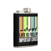 Golf Funny Life Chores Clubs Flachmann (Rechts)