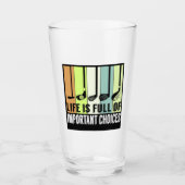 Golf Funny Life Chores Clubs Glas (Vorderseite)