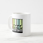 Golf Funny Life Chores Clubs Kaffeetasse (Vorderseite Links)