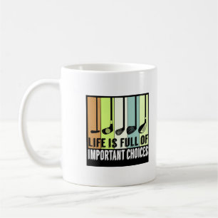 Golf Funny Life Chores Clubs Kaffeetasse