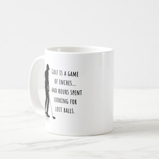 Golf Funny Mug, Golf Joke Kaffeetasse (Vorderseite Links)