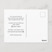 Golf Funny Sprichwort für Bachelor Golfer Postkarte (Rückseite)