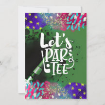 Golf Funny Sprichwort für Golfer Let's par tee