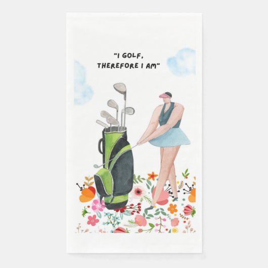 Golf Funny Sprichwort für Golfer Serviette (Vorderseite)