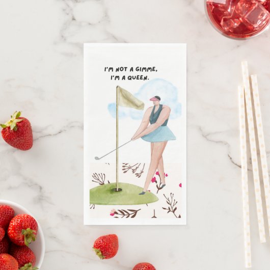 Golf Funny Sprichwort für Golfer Serviette (Beispiel)