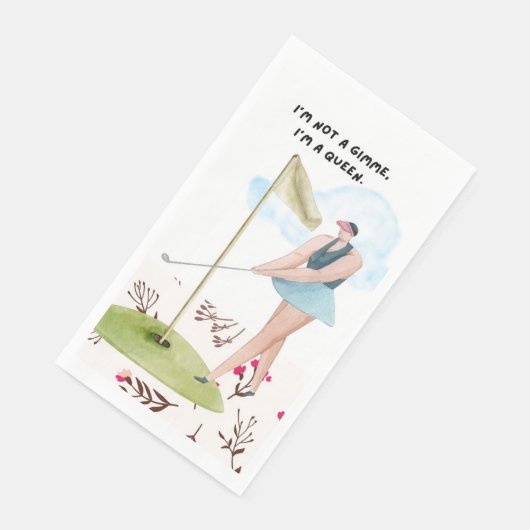 Golf Funny Sprichwort für Golfer Serviette (Ecke)