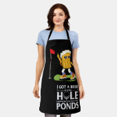 Golf Funny Sprichwort mit Golfer und Bier Schürze (Getragen)