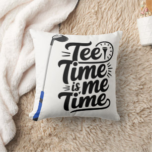 Golf Funny Sprichwort T-Shirt Zeit ist ich Zeit Go Kissen