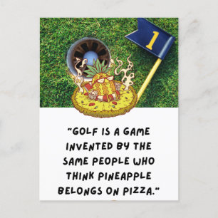 Golf Funny Sprichwort Zitate Gruß Golfer Postkarte